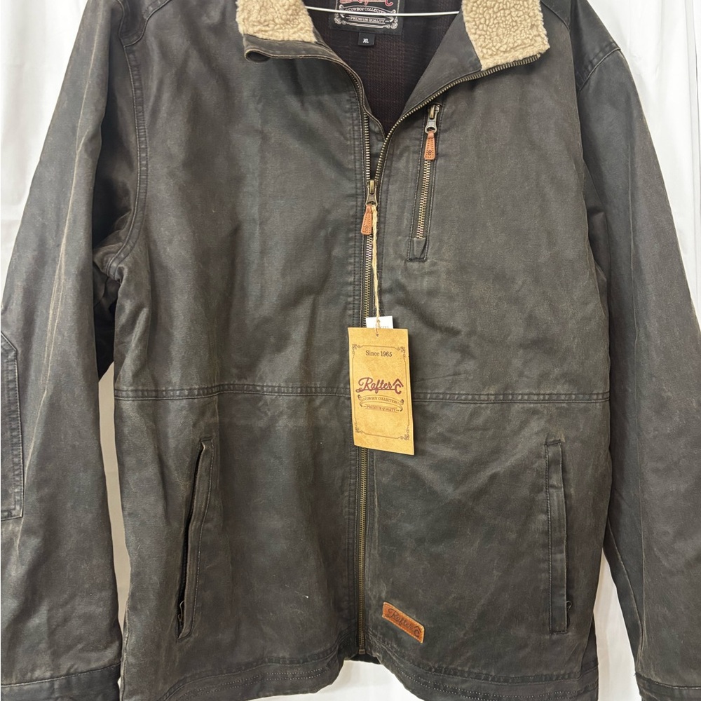 Men's Brown Jacket with Sherpa Lining